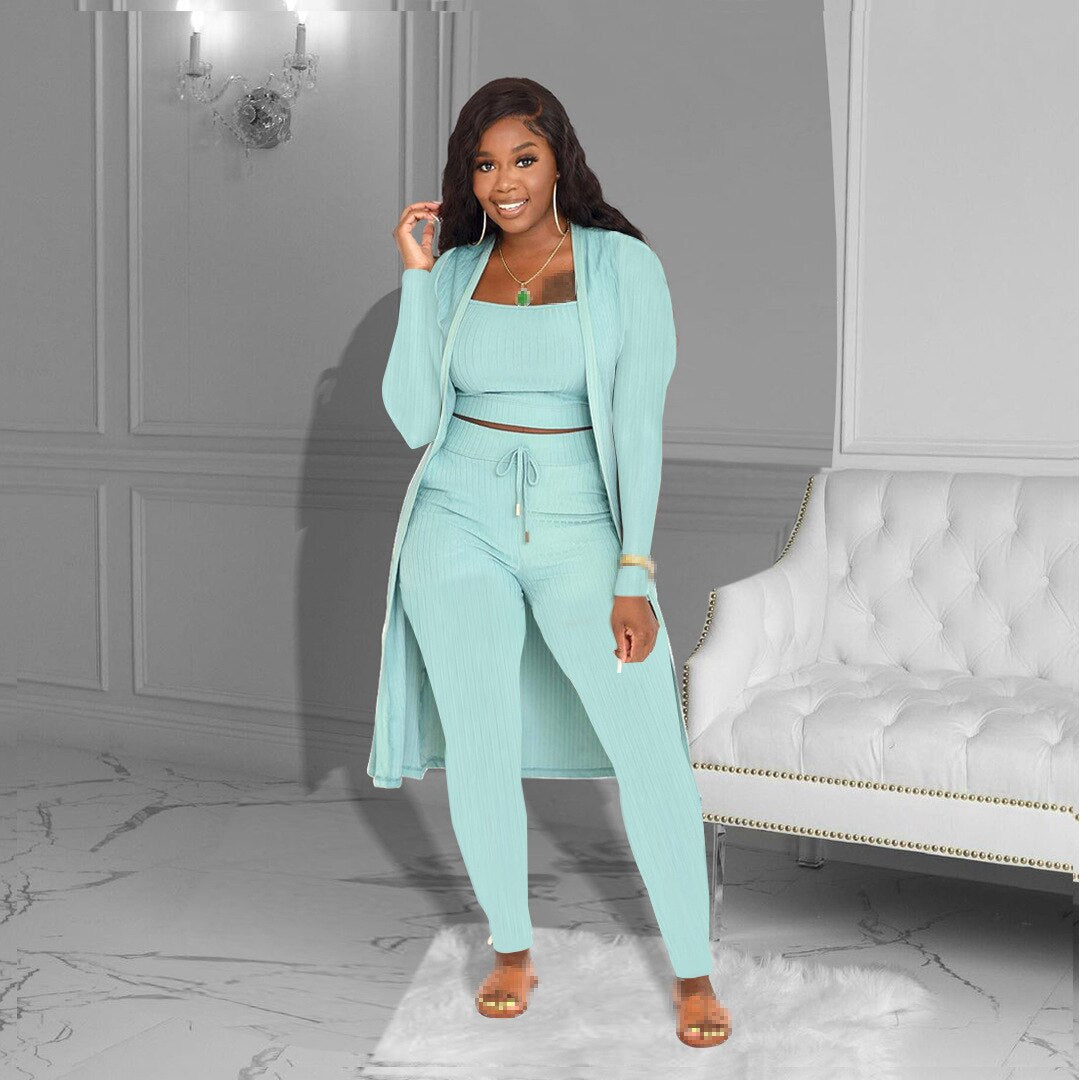 3 Piece Casual Tracksuit Sets