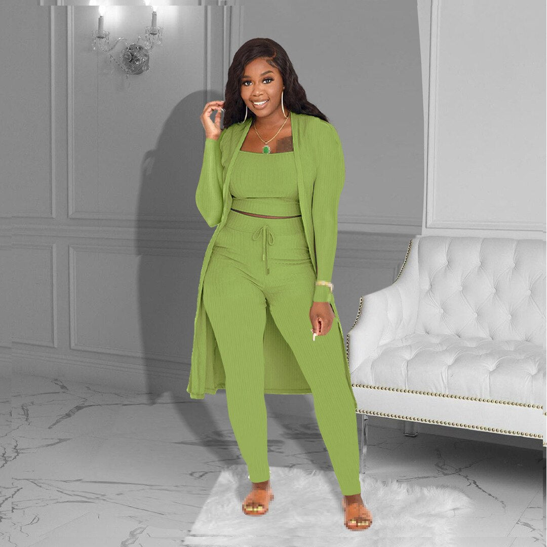 3 Piece Casual Tracksuit Sets