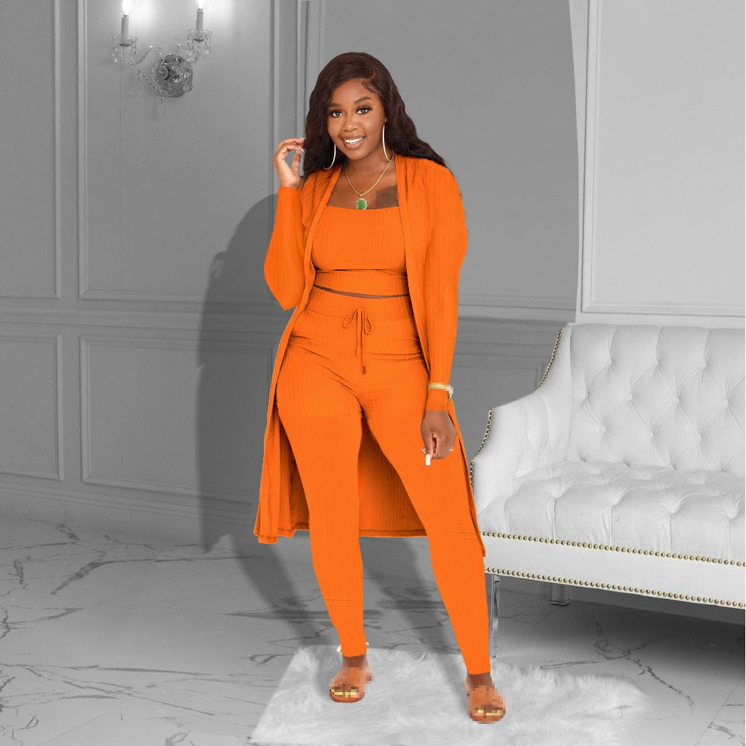 3 Piece Casual Tracksuit Sets