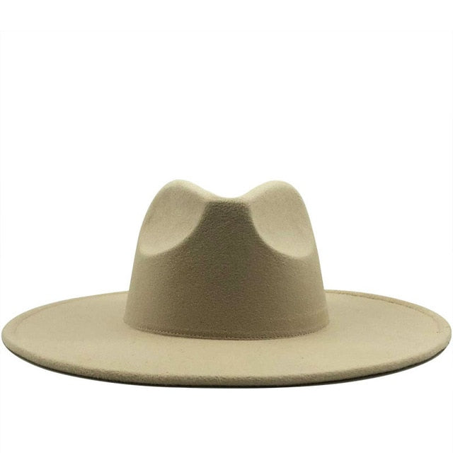 Classical Wide Brim Fedora Hat