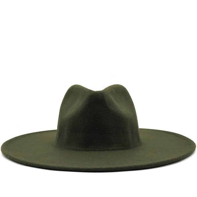 Classical Wide Brim Fedora Hat