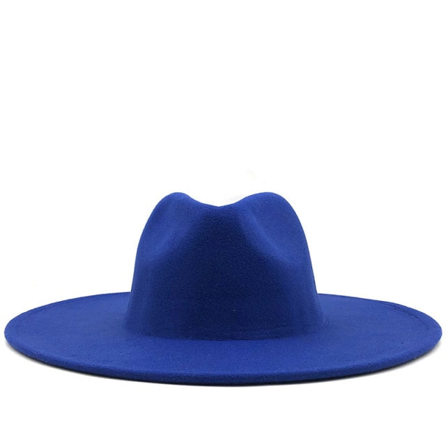 Classical Wide Brim Fedora Hat