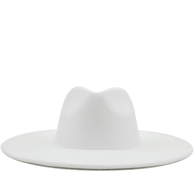 Classical Wide Brim Fedora Hat