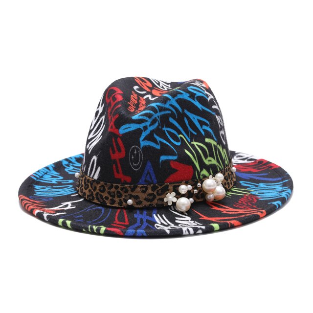 Brim Panama Wool Felt Jazz Fedora Hats