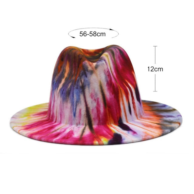 Fedora Tie dyed hat