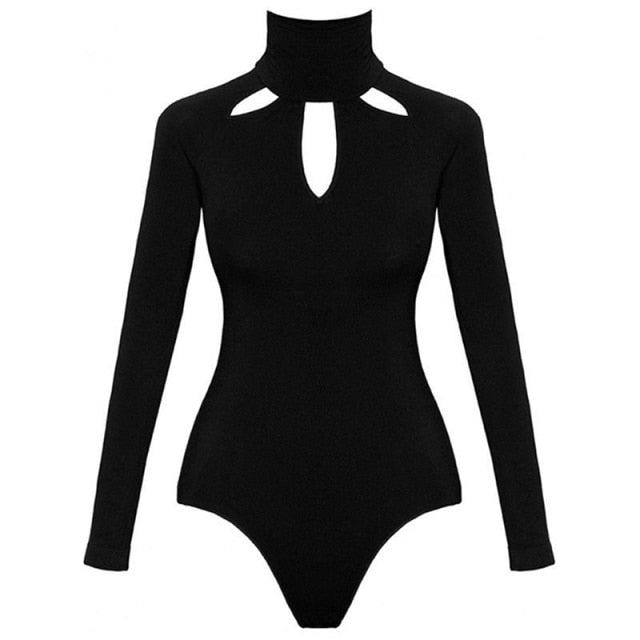 High-Necked Bodycon Body Suit