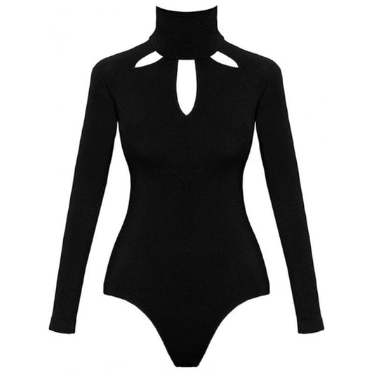 High-Necked Bodycon Body Suit