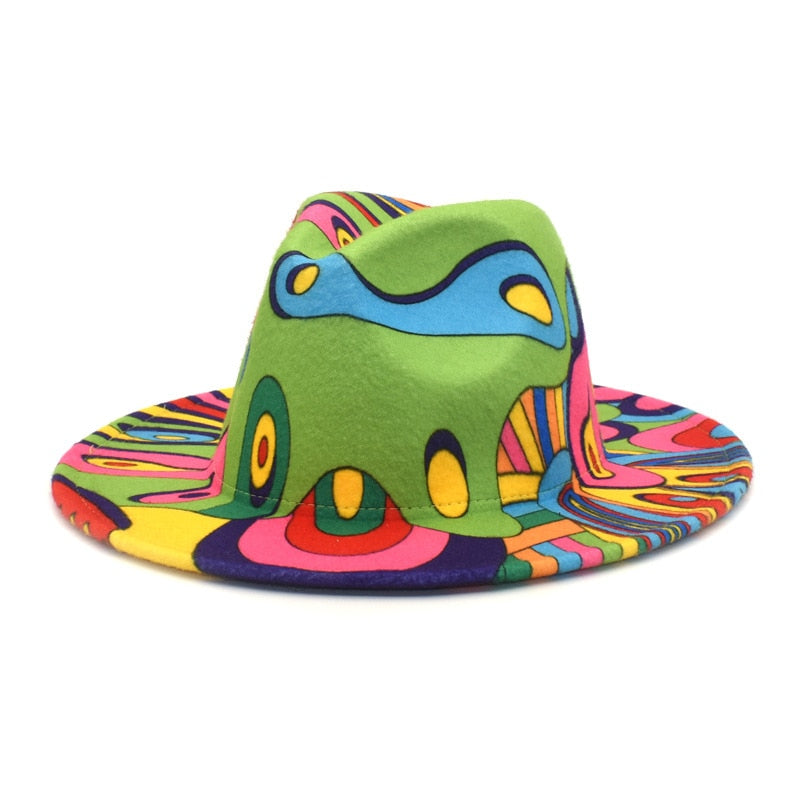 Graffiti fedora hat