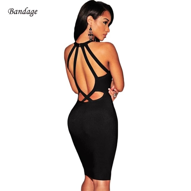 Bandage Black Sexy Dress