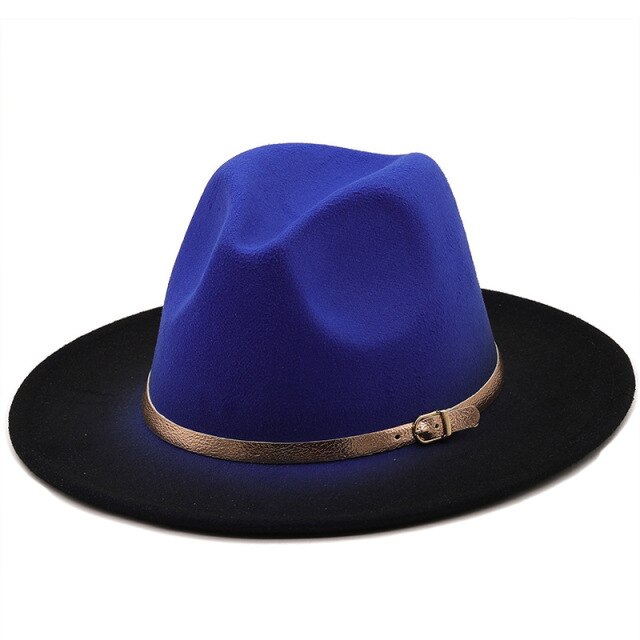 Brim Gradient gold belt Fedoras