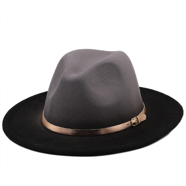 Brim Gradient gold belt Fedoras