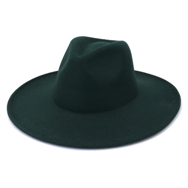 Classical Wide Brim Fedora Hat