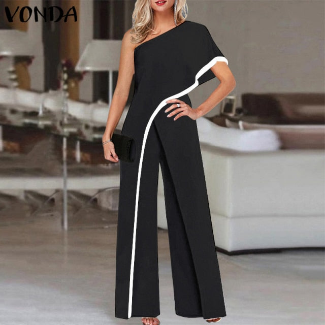 One Shoulder Jumpsuits