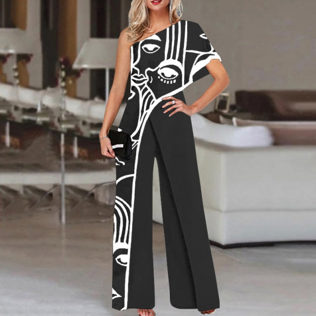 One Shoulder Jumpsuits