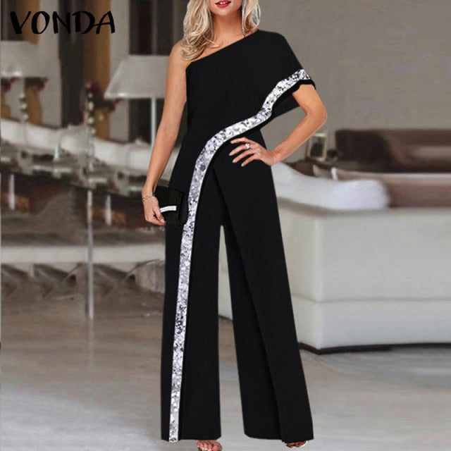 One Shoulder Jumpsuits