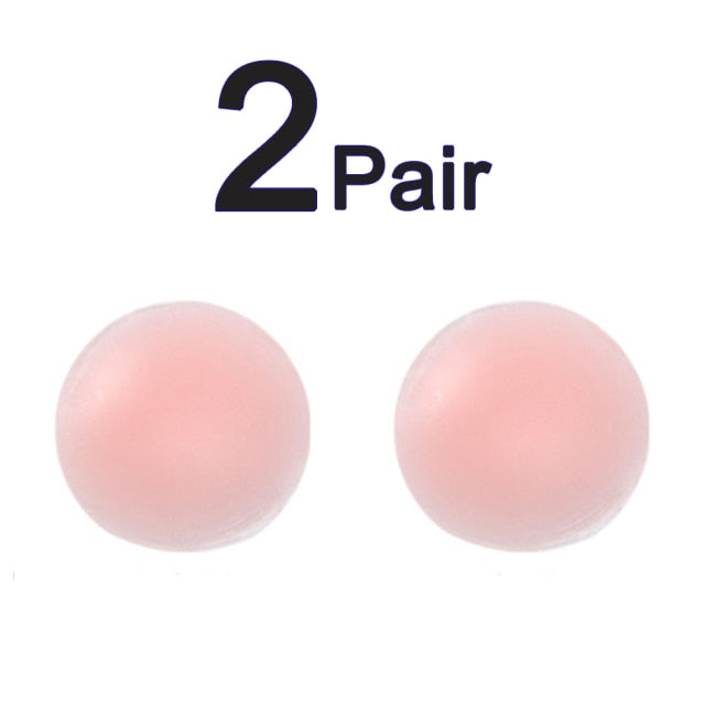 DERUILADY 1/2Pair Backless Strapless Invisible Push Up Bras For Women Adhesive Wireless Bralette Silicone Breast Lift Sticky Bra